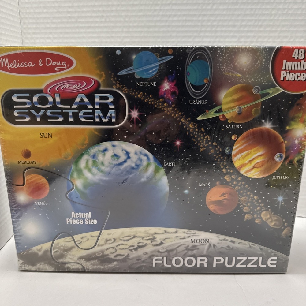 Melissa &‎ Doug Solar System Floor Jumbo Piece Puzzle New